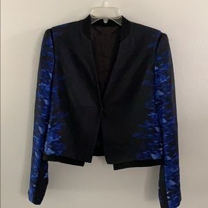 Tahari Black and Blue Sleek Blazer